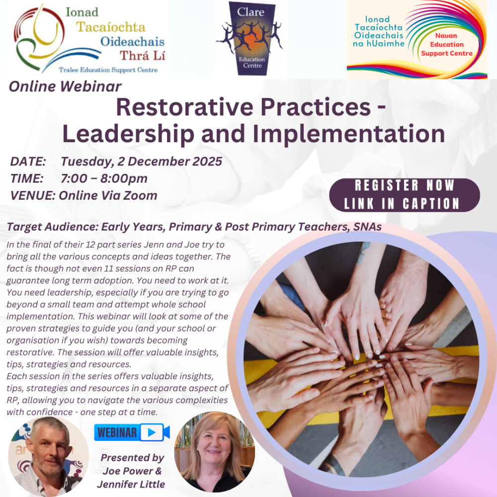 AUT25-05 Restorative Practices - Leadership and Implementation 