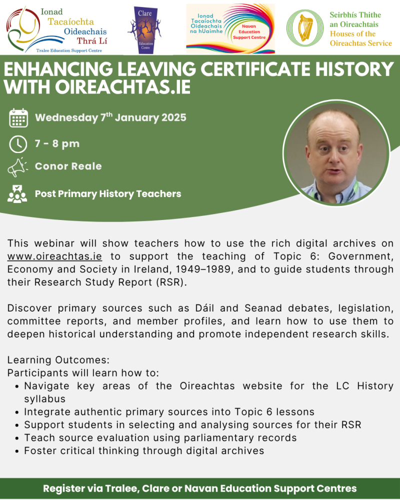 SP26-11 Enhancing Leaving Certificate History with Oireachtas.ie