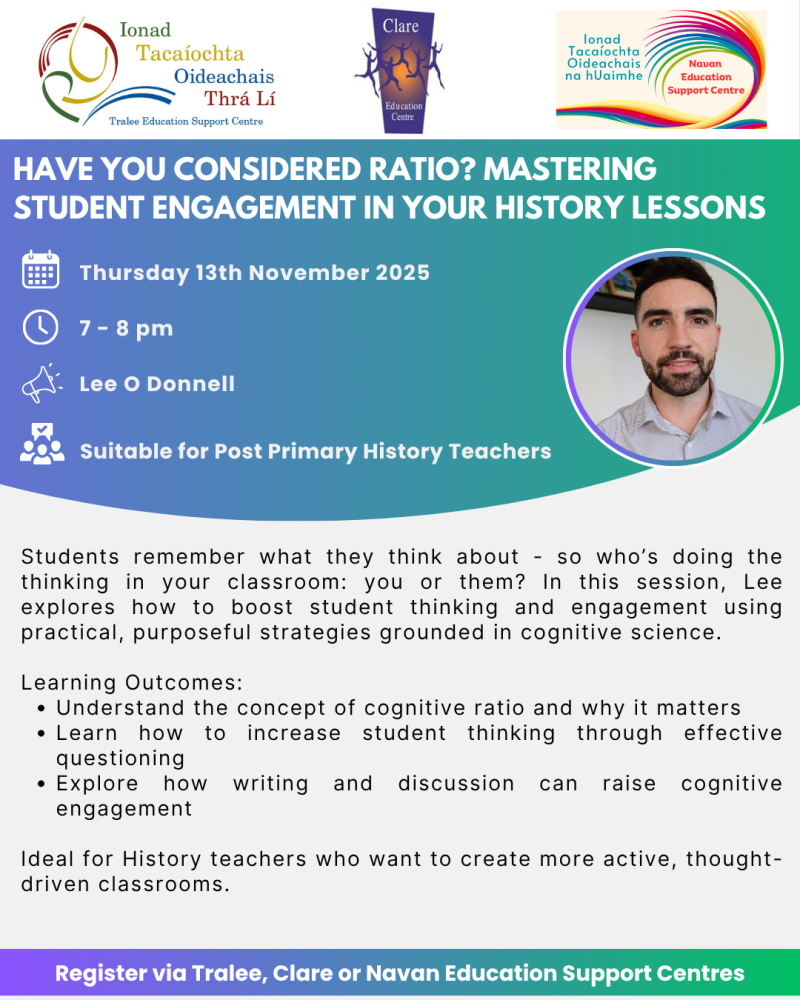 AUT25-110 Have you considered ratio? Mastering student engagement in your history lessons