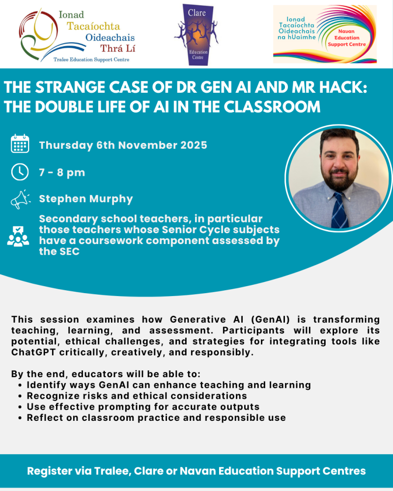 AUT25-159 The strange case of Dr GenAI and Mr Hack: The double life of AI in the classroom