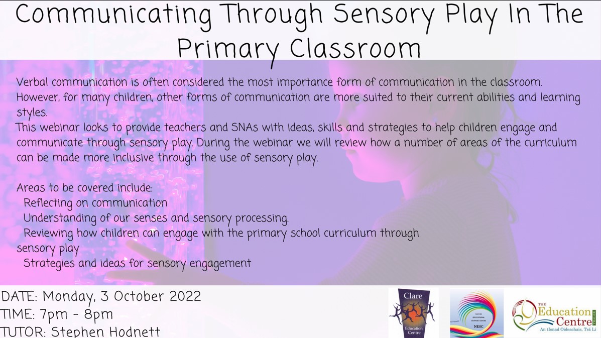 AUT22-157 Communicating Through Sensory Play In The Primary Classroom 