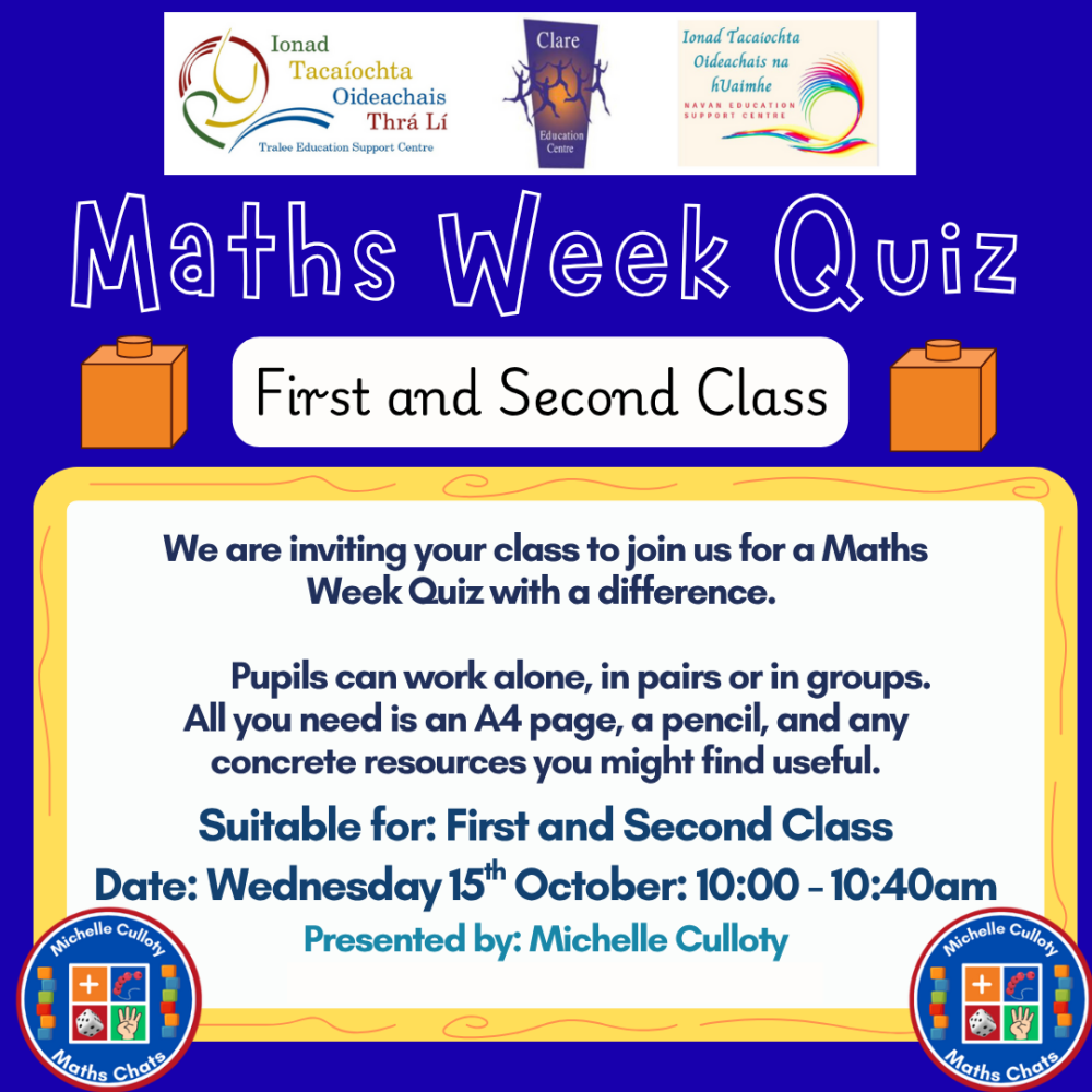 AUT25-155 Maths Week Quiz Day (First and Second Class)