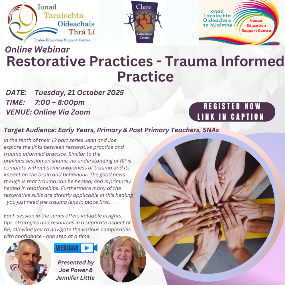 AUT25-03 Restorative Practices - Trauma Informed Practice 