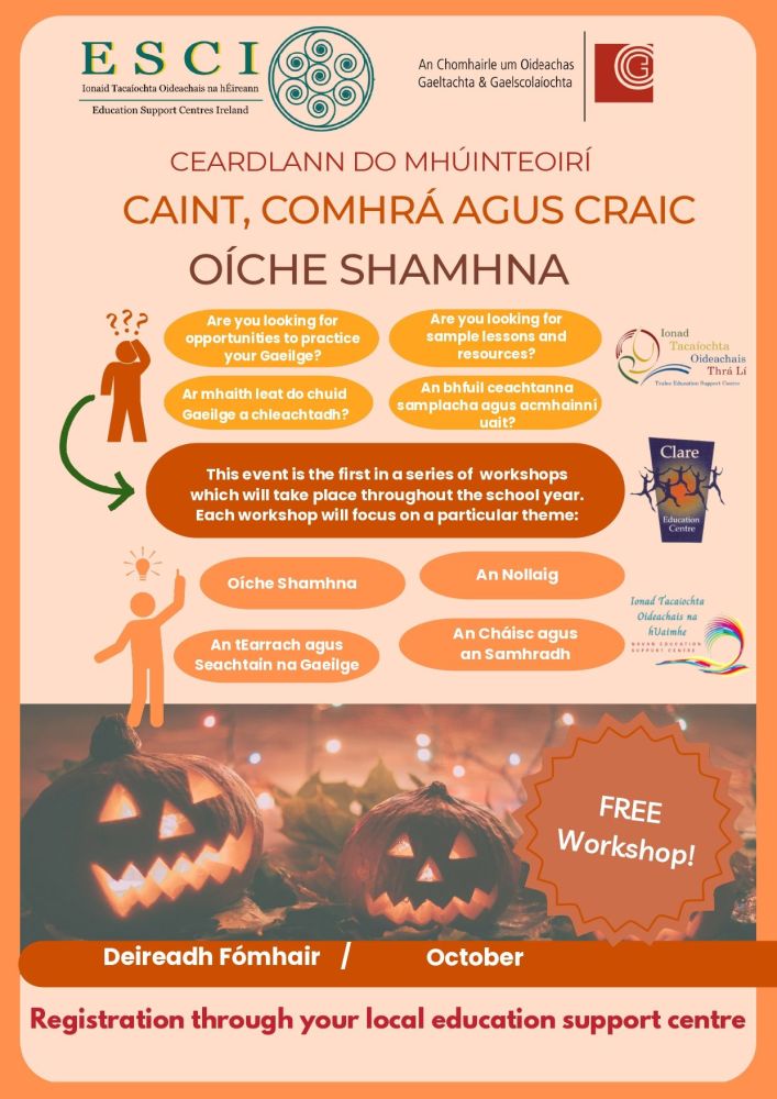 AUT25-152 Online Workshop - Caint Craic agus Comhrá: Oíche Shamhna