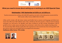 AUT22-128 What you need to know about setting up or working in an ASD/Special Class