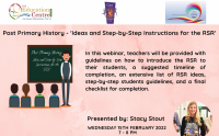 SP291-22 Post Primary History - Ideas and Step-by-Step Instructions for the RSR