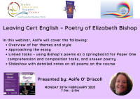 SP23-167 Leaving Cert English – Poetry of Elizabeth Bishop