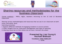 SP23-175 Sharing resources and methodologies for the business classroom