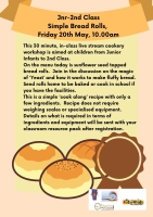 SP334-22  Kater4kidz Cookery Workshop 4 "Simple Bread Rolls" : Junior Infants to 2nd Class Students
