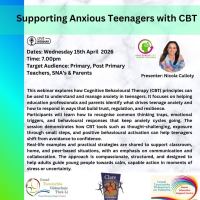 SP26-93 Supporting Anxious Teenagers with CBT 
