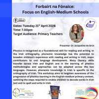 SP26-99 Forbairt na Fónaice: Focus on English-medium schools