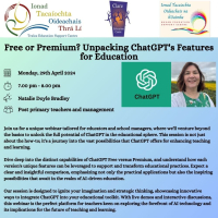 SP24--0136 Free or Premium? Unpacking ChatGPT's Features for Education