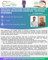 SP26-70 Practically Approaching the New Leaving Certificate Geography Specification: Strand One – The Physical Environment