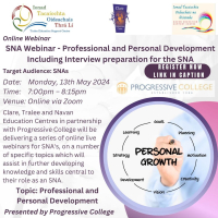 SP24-057 SNA Webinar - Professional and Personal Development Including Interview preparation for the SNA