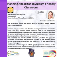 SP26-138 Planning Ahead for an Autism-Friendly Classroom 