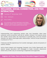 AUT25-105 Inclusion, Social Connection, and Peer Interaction