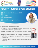 AUT25-39 Poetry – Junior Cycle English