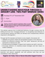AUT25-158 Understanding Behaviour Through a Sensory Lens 2-Part Webinar Series