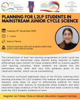 AUT25-145 Planning for L2LP Students in Mainstream Junior Cycle Science