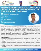 AUT25-40 Helping Students Use AI to Learn, Not Cheat - A Teacher’s Guide to Using AI Tools for Real Learning