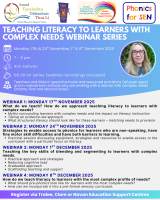 AUT25-33 Teaching Literacy to Learners with Complex Needs Webinar Series