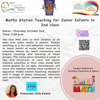 AUT25-31 Maths Station Teaching for Junior Infants to 2nd class