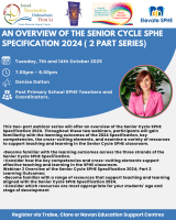 AUT25-19 An overview of the Senior Cycle SPHE Specification 2024 (2 part series)