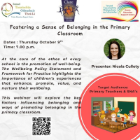 AUT25-47 Fostering a Sense of Belonging in the Primary Classroom
