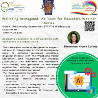 AUT25-46 Wellbeing Reimagined: AI Tools for Educators Webinar Series