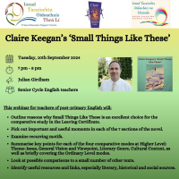AUT24-113 Claire Keegan’s ‘Small Things Like These’