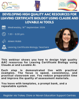AUT26-35 Developing High Quality AAC Resources for Leaving Certificate Biology using Claude and Lovable AI tools
