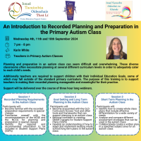 AUT24-123 An Introduction to Recorded Planning and Preparation in the Primary Autism Class
