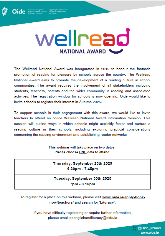 Wellread National Award